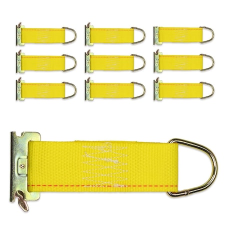 Dc Cargo 2in X 6in Rope Tie-Offs With E-Track Fittings, 10PK 26RTOSEF-10